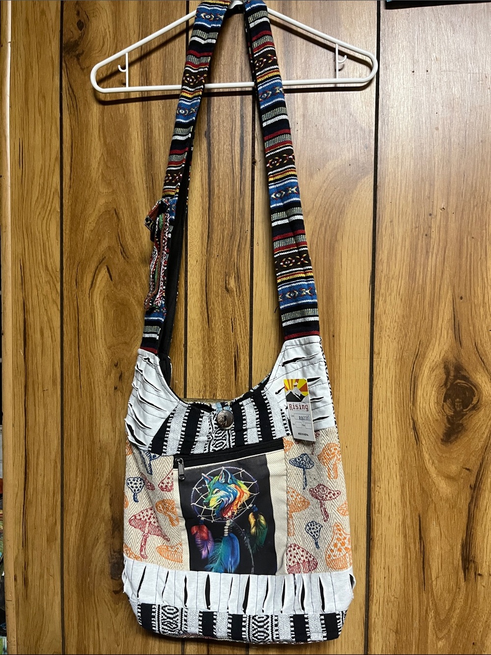 Rising International Multicolor Dreamcatcher Fringe Crossbody Bag
